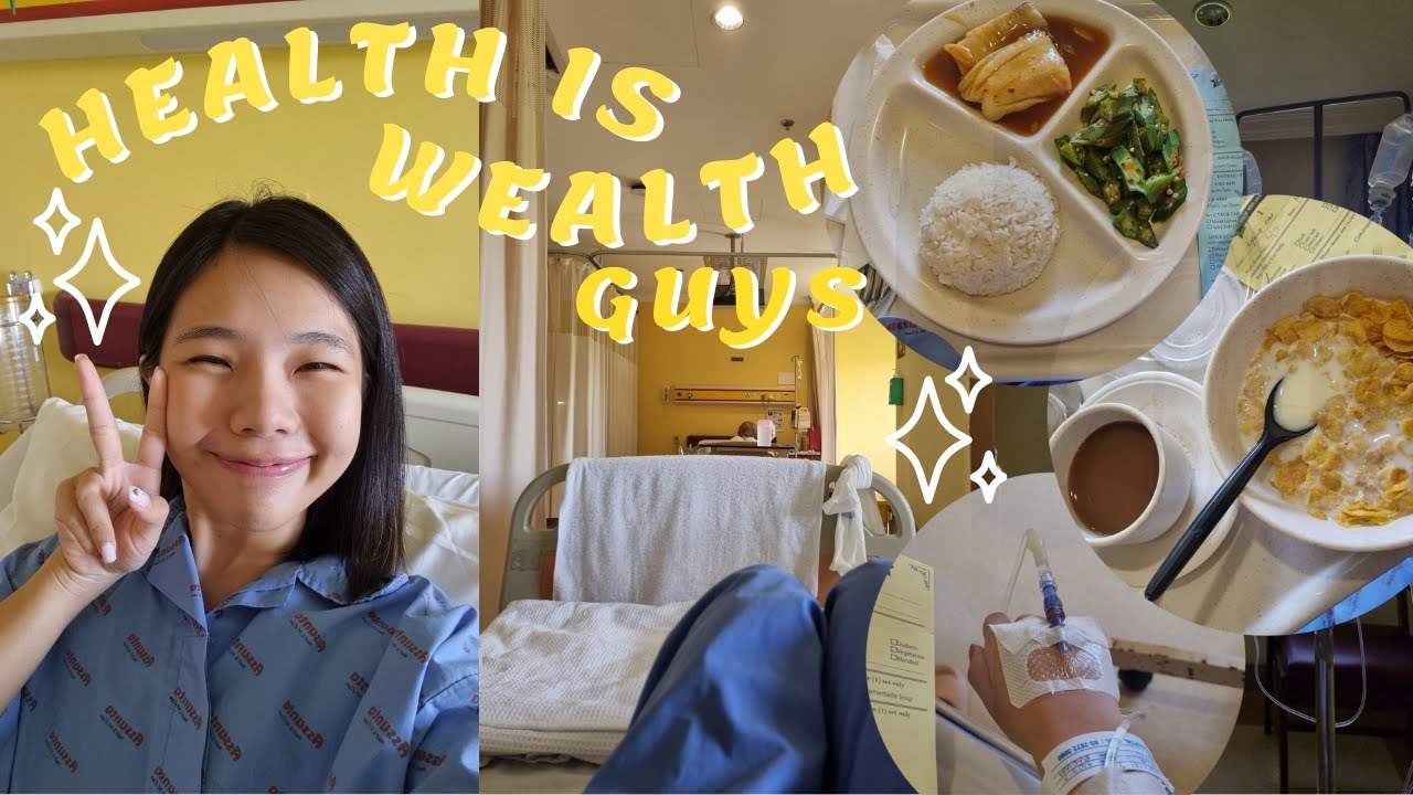 HOSPITAL VLOG (malaysia): everything i ate in the hospital 🥦, my thoughts and experience