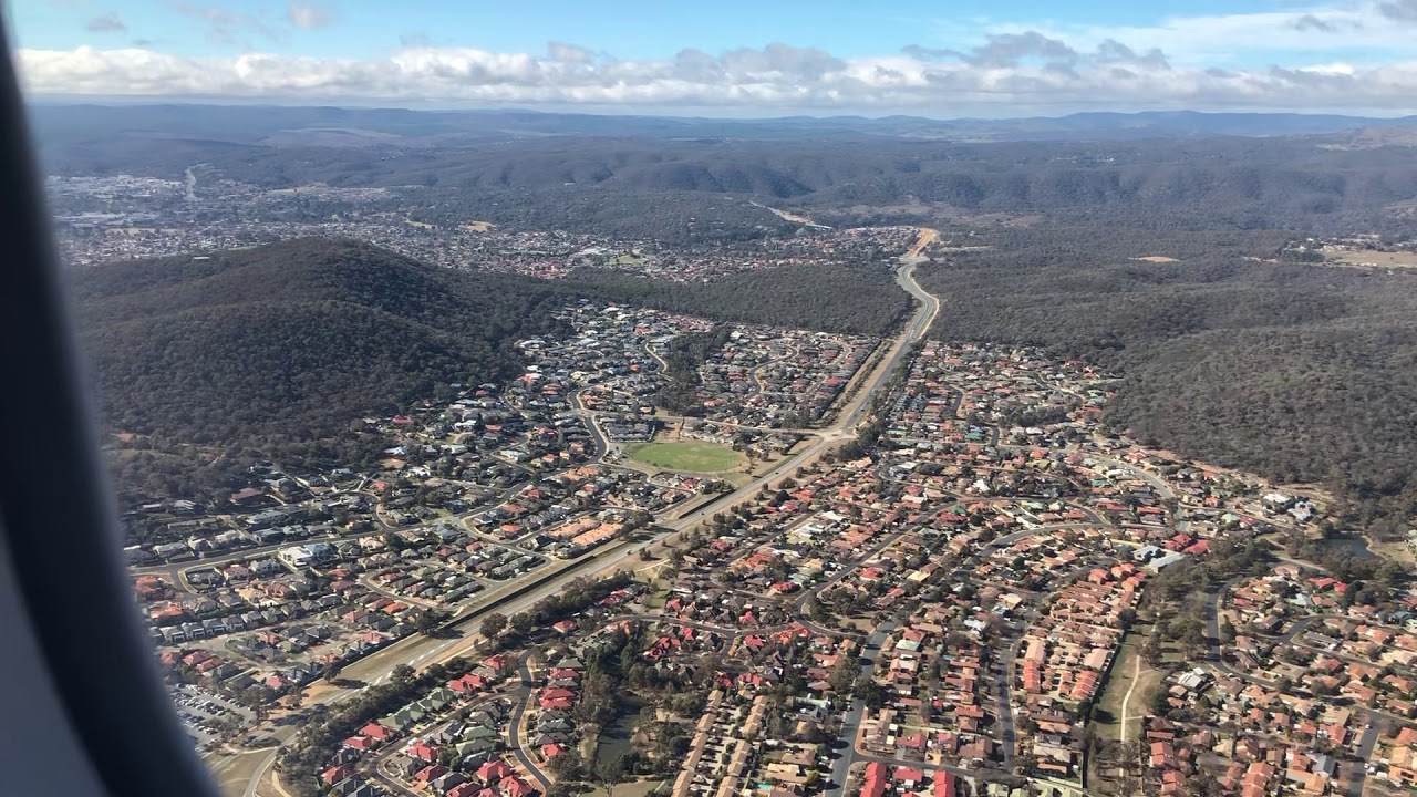 Landing at Canberra Airport