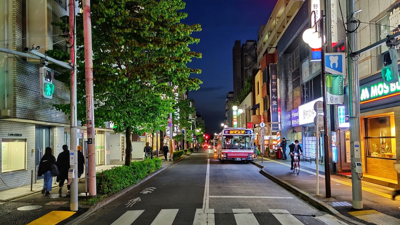 4K HDR Tokyo 🏙️ Seijo Gakuen Mae, Luxury Residential Area at Night