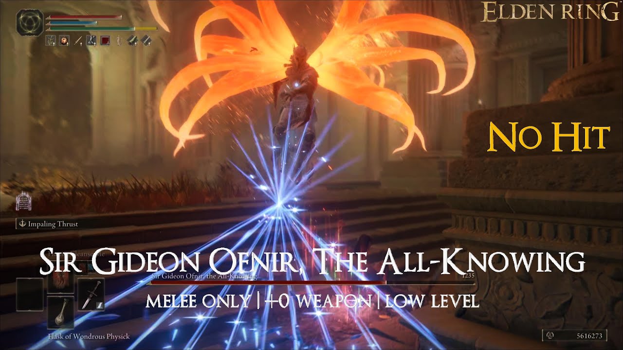Elden Ring - Sir Gideon Ofnir, The All-Knowing (No hit | +0 weapon | Melee only)