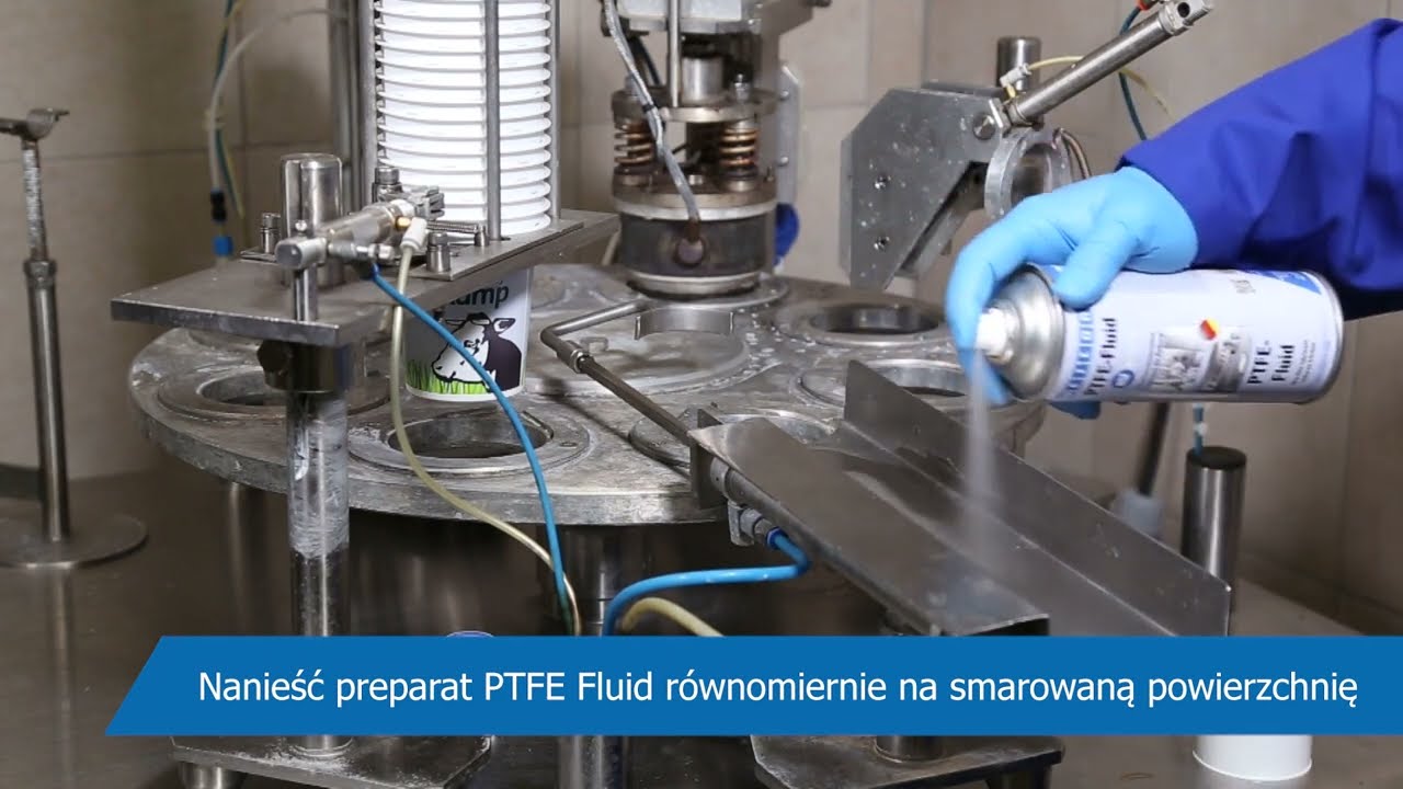 Suchy smar teflonowy w sprayu - wysokotemperaturowy smar PTFE do maszyn przemysłu spożywczego