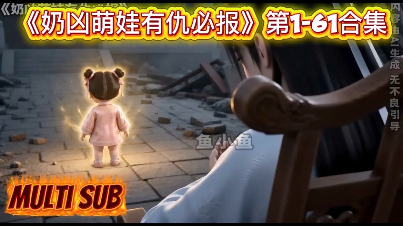 《奶凶萌娃有仇必报》第1-61合集：地府判官跪求小祖宗救阎君！奶娃薅头发怼天雷，萌翻又飒爆 #动画 #动漫 #原创动画 #原创