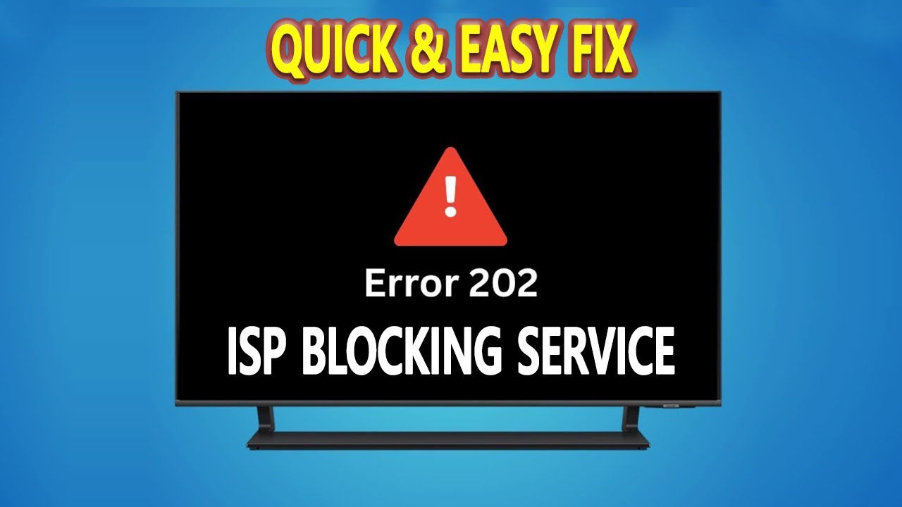 How To Fix ISP Blocking Service Error Code 202: Simple Fix