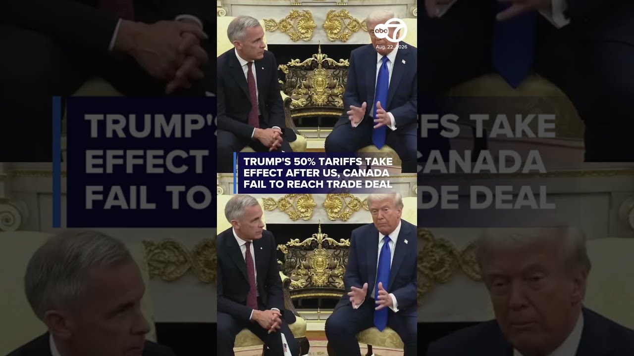 Trump's 50% tariffs take effect after US, Canada fail to reach trade deal