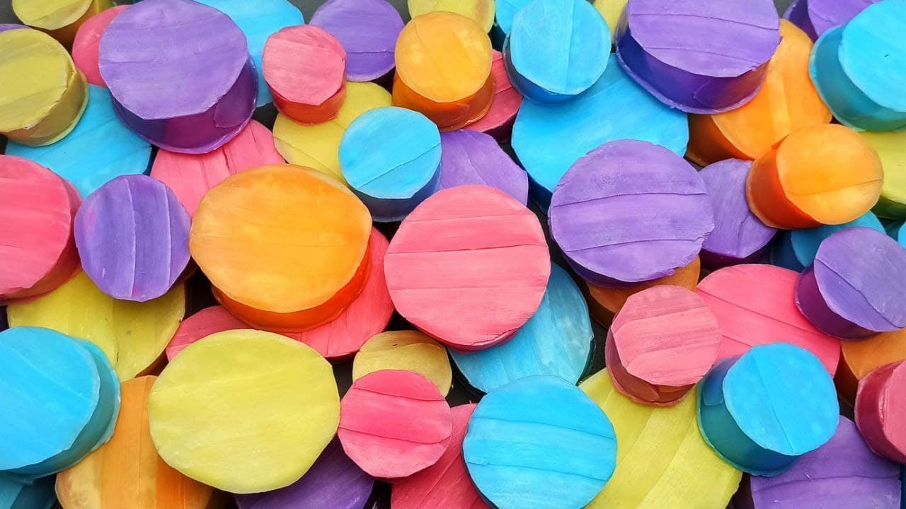 Soap boxes with glitter and starch 🎁ASMR Soap🧡Crushing soap💜💖