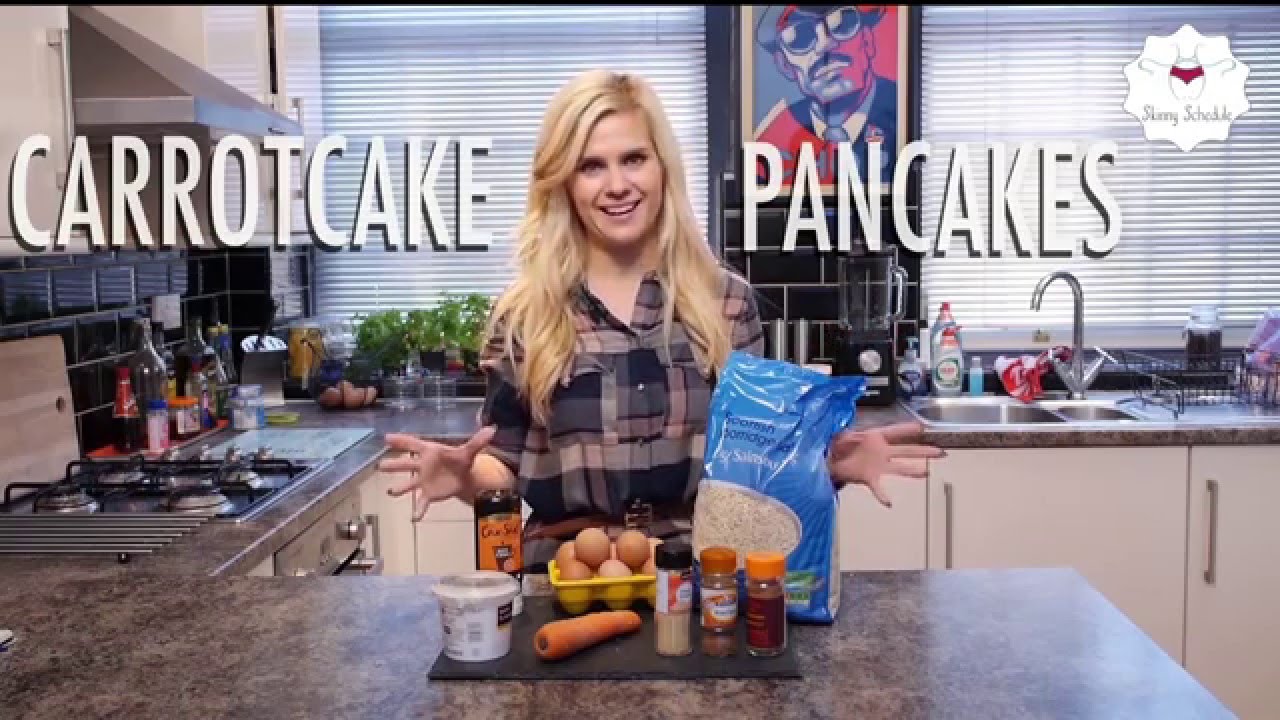 Skinny Carrot Cake Pancakes