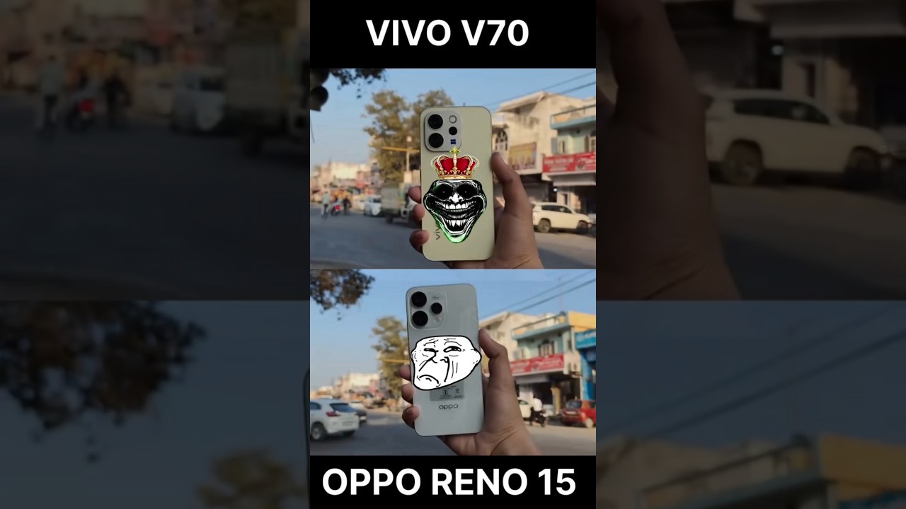 vivo v70 vs oppo reno 15 camera Zoom Test Comparison #Video 🔥 #vivov70 #camerazoomtest #Video
