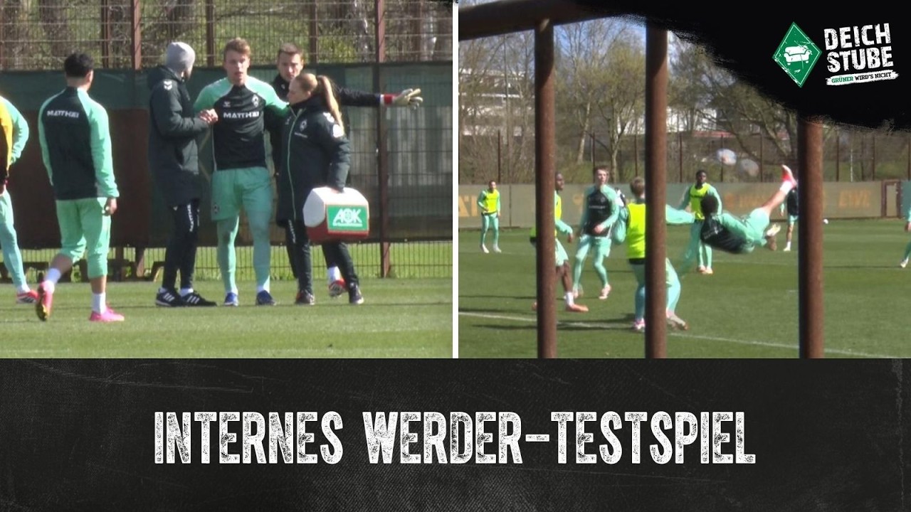 Topp erleidet Kreuzbandriss im internen Werder-Testspiel &ndash; Talent-Tor und Fallr&uuml;ckzieher-Versuch!