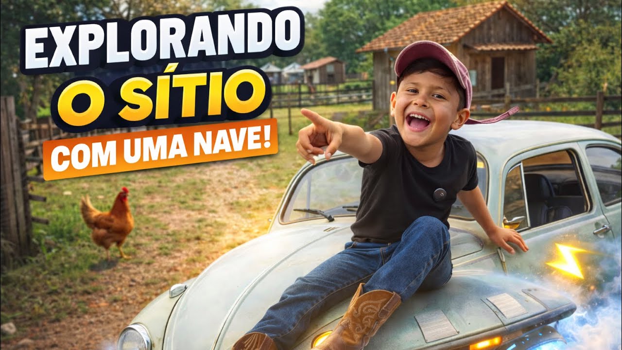 Explorando o Sítio com UMA NAVE! 😅 