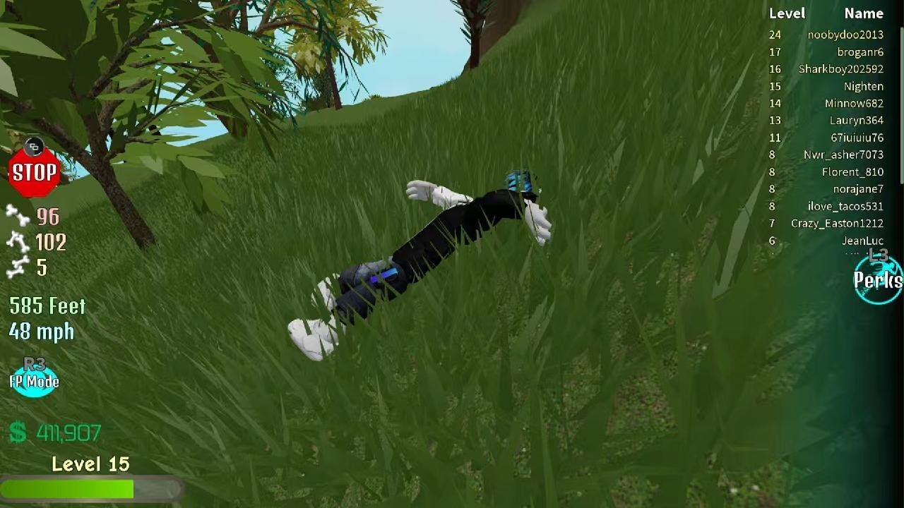 Casually falling off a mountain