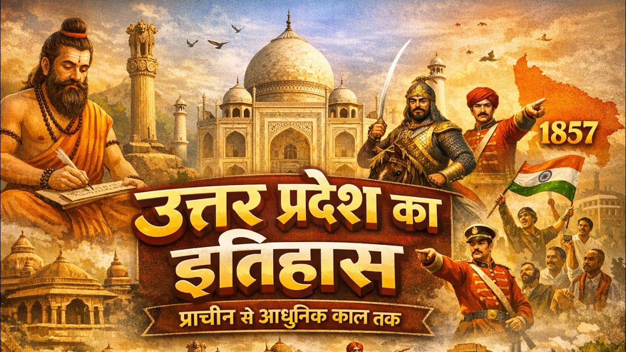 उत्तर प्रदेश का इतिहास | प्राचीन से आधुनिक काल तक सम्पूर्ण जानकारी | UP History GK 2026