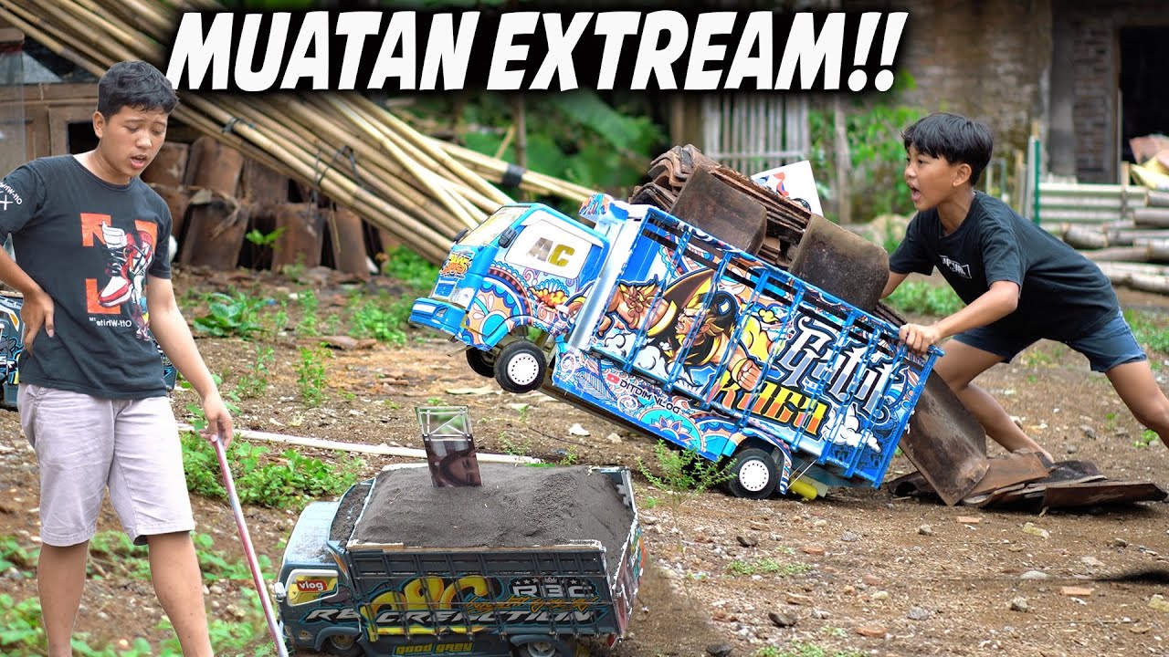 DIMAS MUATAN GENTENG, DAN KAK ADIT MUATAN PASIR FULL DI TRUK MINIATURNYA,, APAKAH JEBOL?