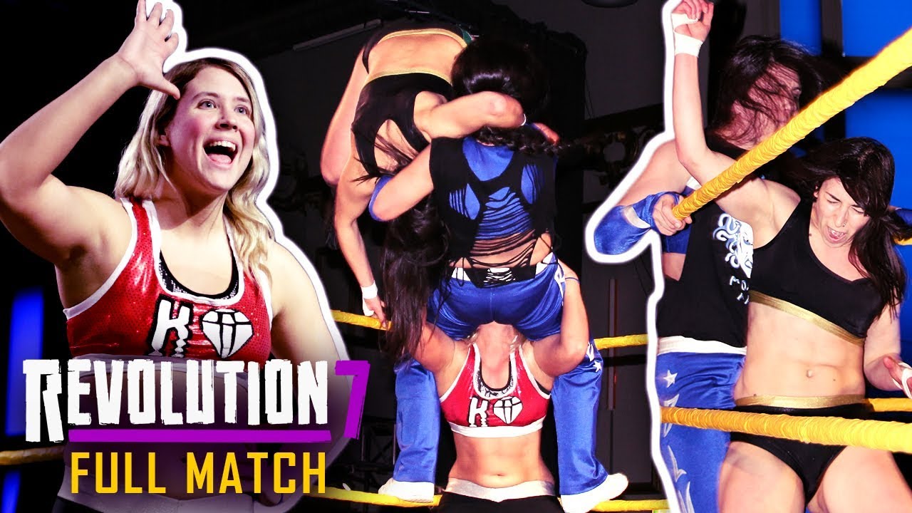 ПОЛНЫЙ МАТЧ — Кейтлин Даймонд против Блю Никита против Лауры Ди Маттео: GWF Women's Wrestling Rev...