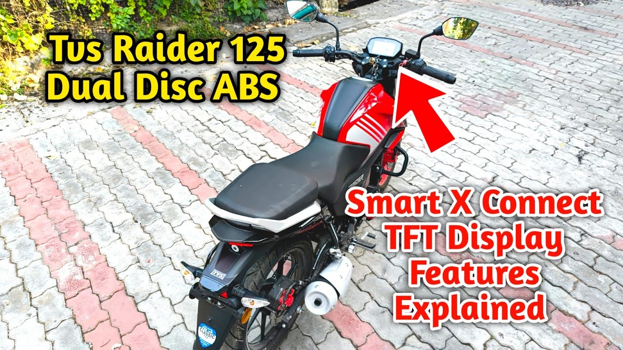 Tvs Raider 125 Smart X Connect TFT Display Features Explained | Trip Meter Kaise Zero Kare 