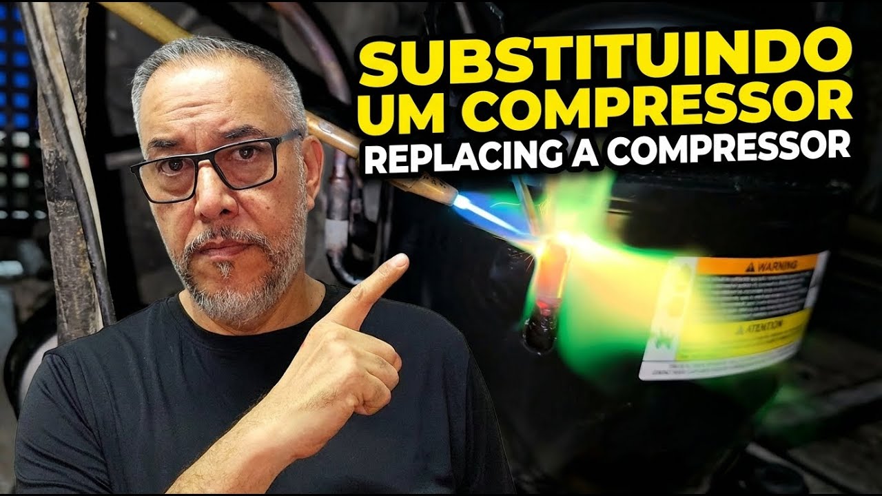❄️🔧Troca de Compressor Em Geladeira Industrial, Troca de Termostato, Um Dia Corrido!