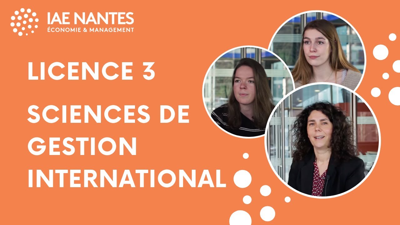 [SG-I] Licence 3 Economie Gestion parcours Sciences de gestion International