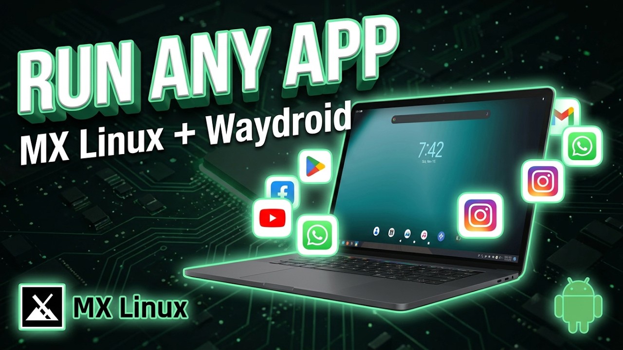 Как установить Waydroid на MX Linux 25 KDE (Android-приложения + Play Store)