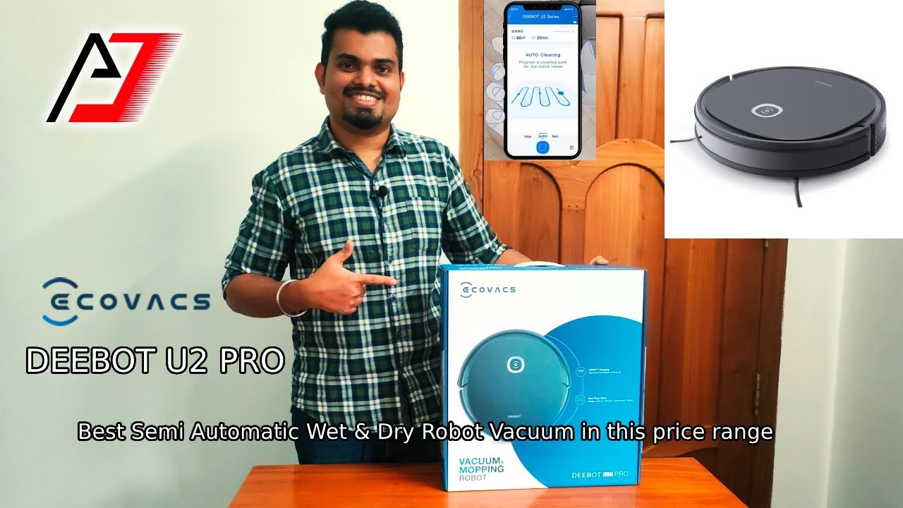 Ecovacs Deebot U2 Pro best semi automatic robot vacuum cleaner in this price range, malayalam review