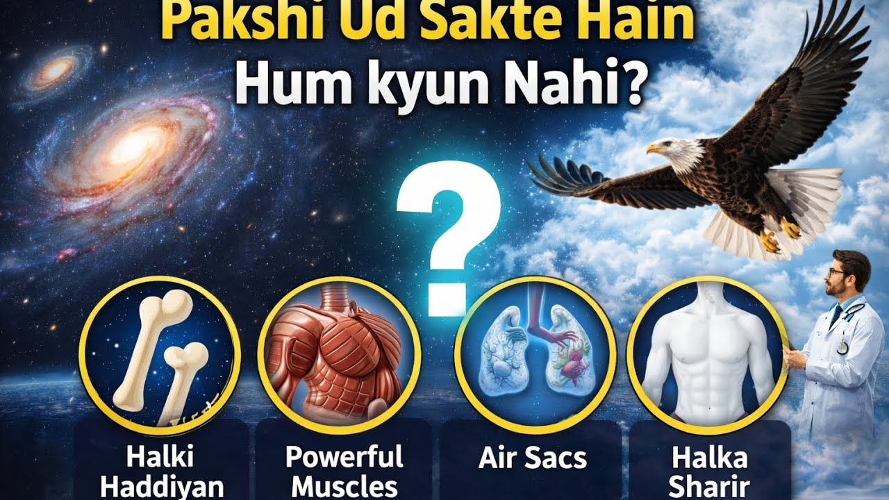 Birds Fly Easily, Humans Can’t! 😮 Scientific Reason in Hindi #youtube#trending