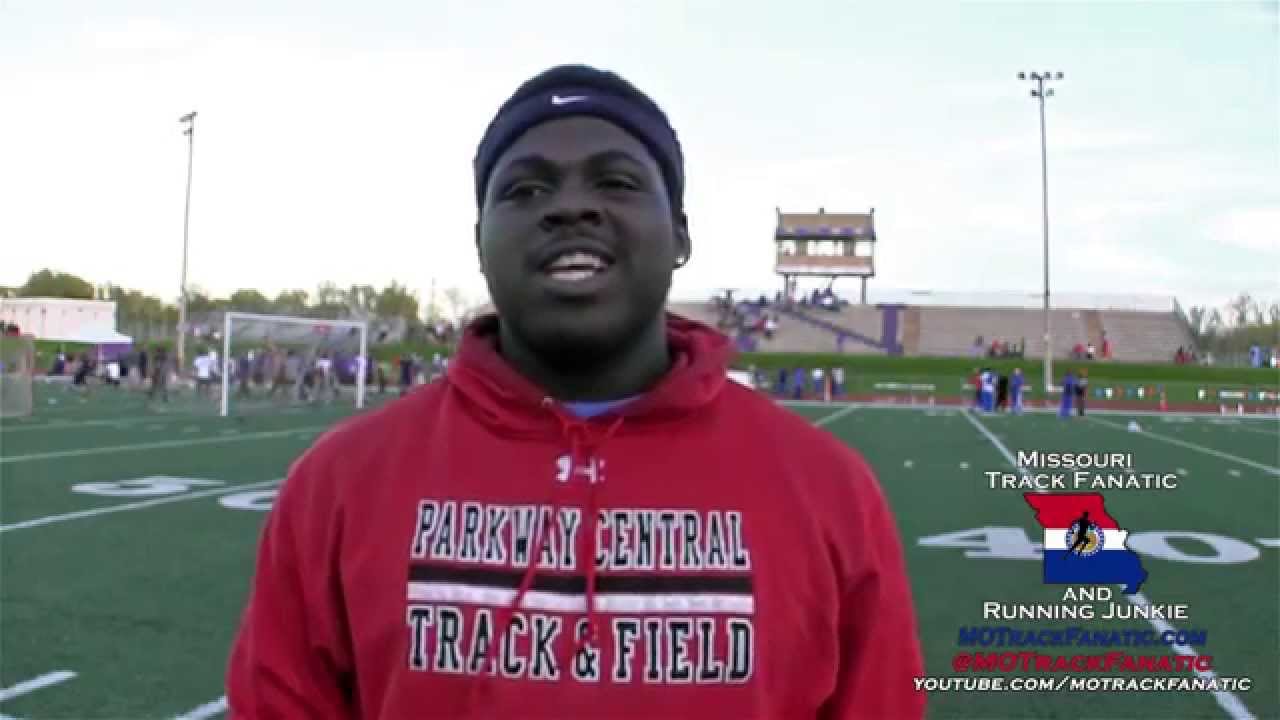 Khalen Saunders  60-7! 1st Shot Put -2014 Parkway North Fred Lyon