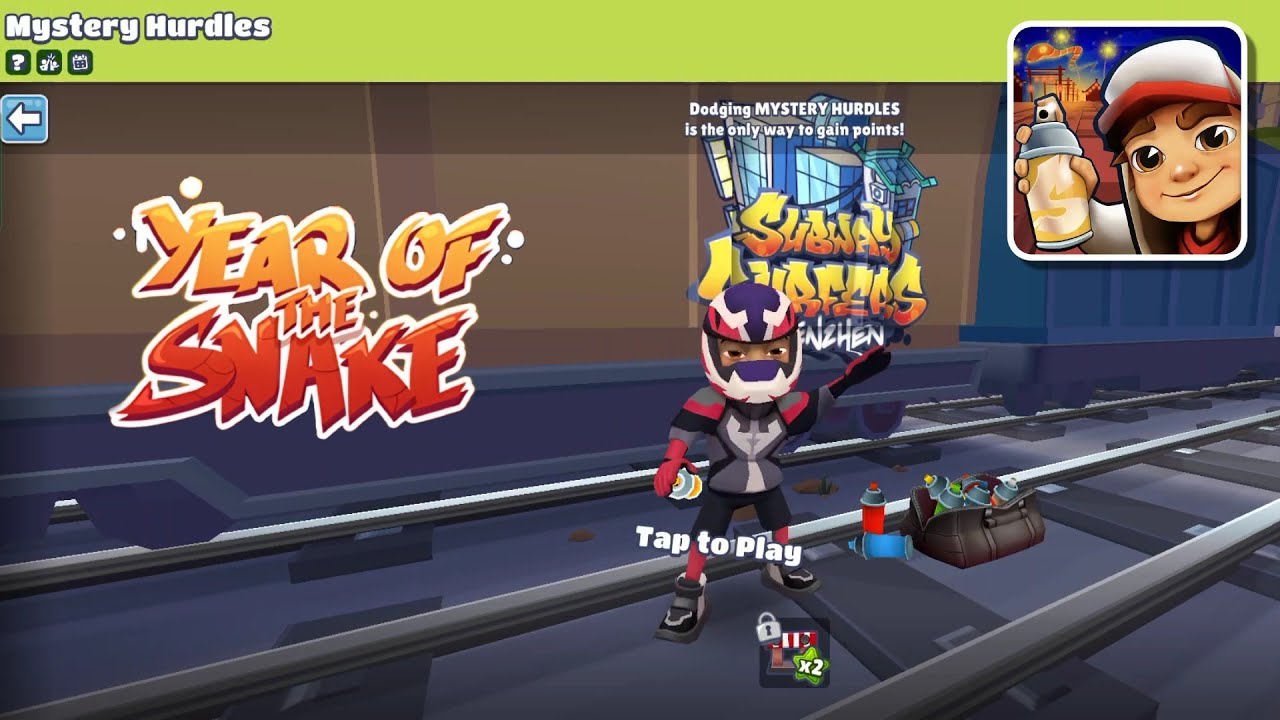 Subway Surfers Luoyang 2025 Night Rider Bundle - Year of the Snake - Mystery Hurdles