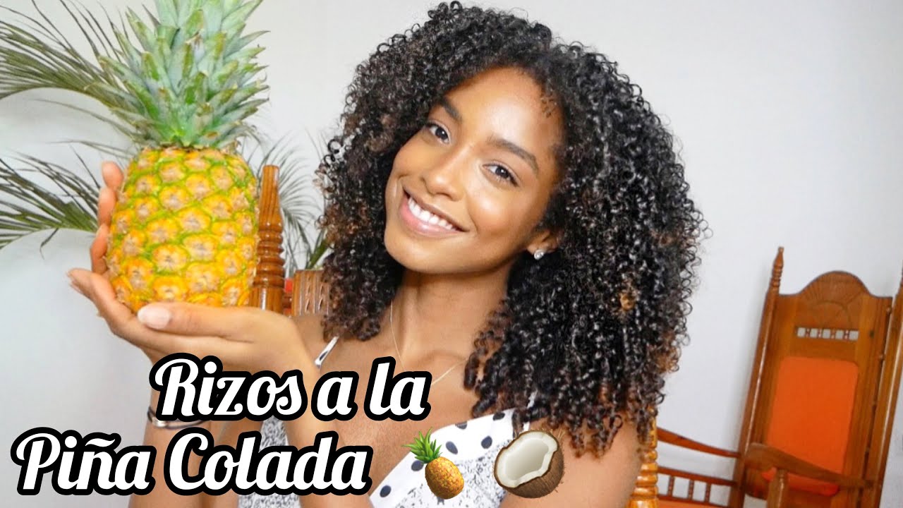 Agua de Piña para rizar el cabello🍍 | DIY Super resultado!!!| Coctel para los rizos ?🍍🥥 Funciona?