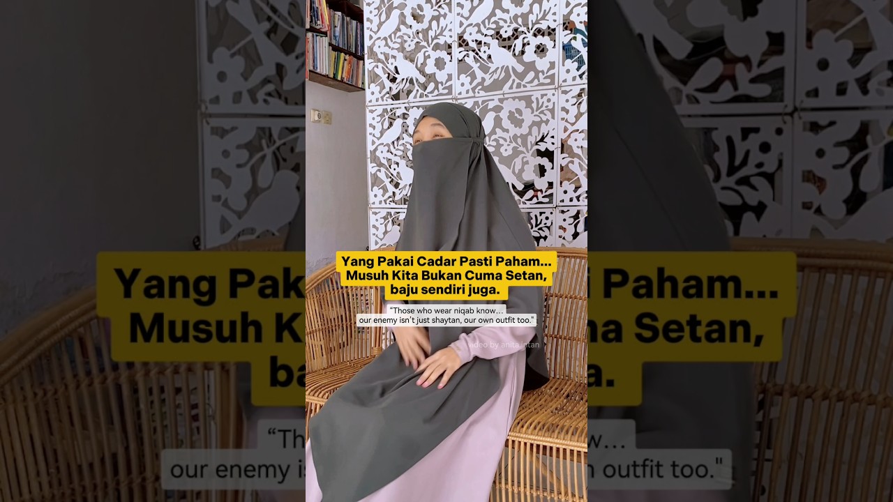 Beginilah Perjuangan Pakai Baju Syari. #muslimah #syari #relate #lucu #komedi