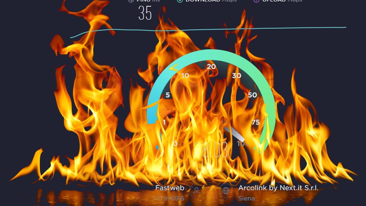 POSTE MOBILE Casa web Speedtest mattutino ore 7:40 in wifi