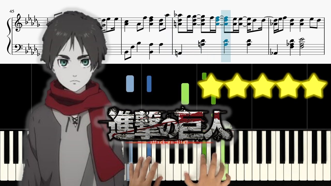悪魔の子 (Akuma no Ko) - ヒグチアイ [Attack on Titan The Final Season ED Pt.2]  🎹《Piano Tutorial》 ⭐⭐⭐⭐⭐