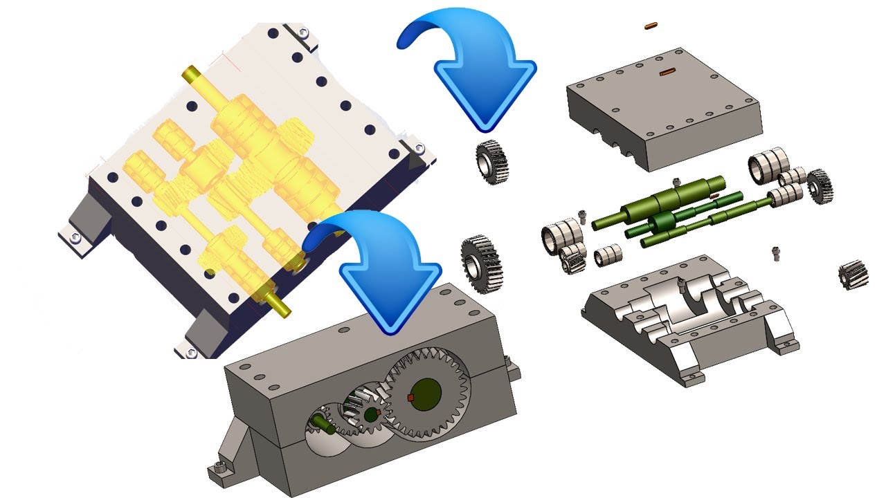 gearbox in solidworks|Helical Gear|Part1