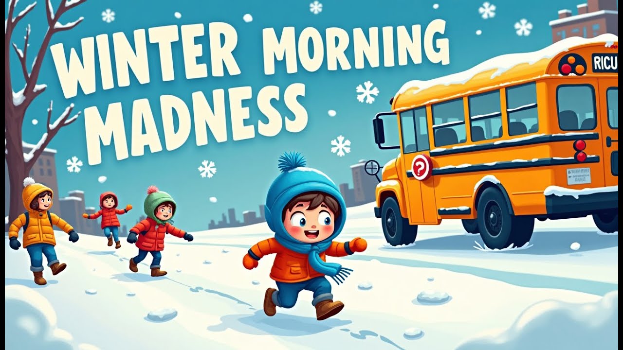 🏫Winter School Chaos! 😂 | "Snow Boots in the Hallway" Animated Kids Song❄️😂