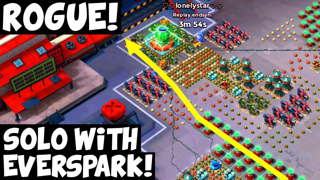 Rogue: Solo with Everspark! & New Bullit Strategy! ✦ Boom Beach