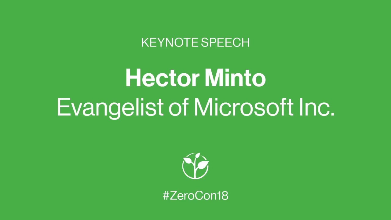 Hector Minto talks about the Xbox Inclusive Design | #ZeroCon18 [cc]