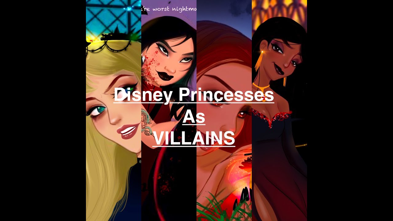 PRINCESSES AS VILLAINS 😈 - Special Halloween 🎃