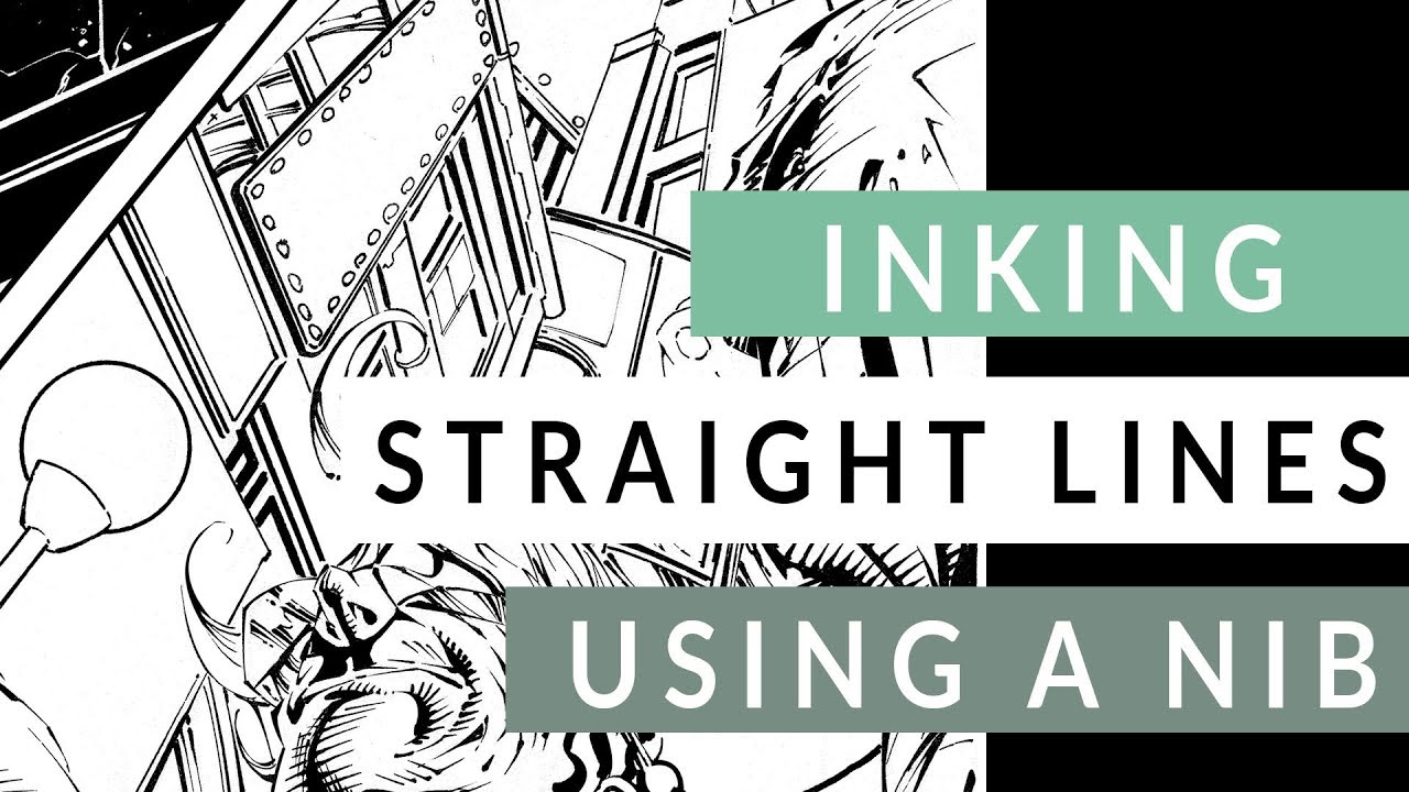 INKING STRAIGHT LINES USING A NIB