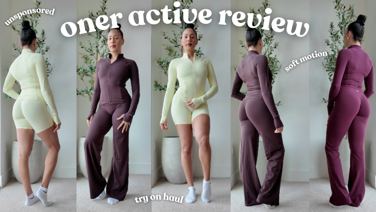 oner active soft motion try on haul | february 2026 *unsponsored* activewear review