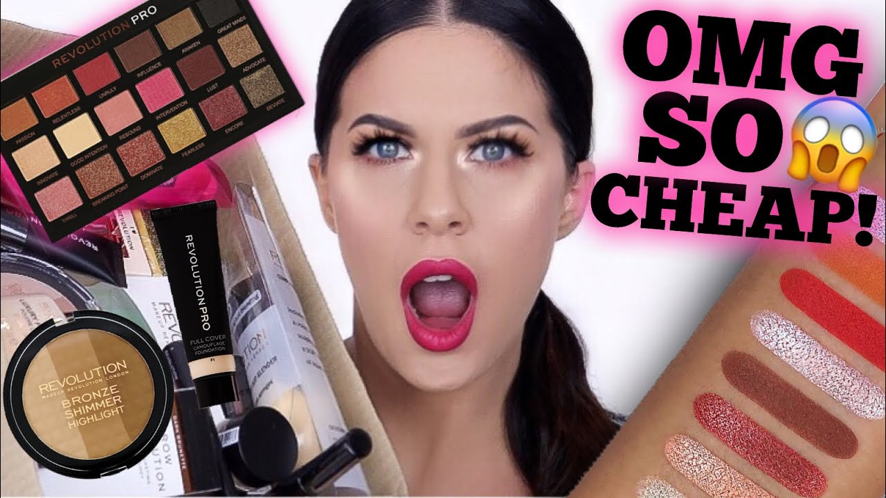 HUGE MAKEUP REVOLUTION HAUL!! FOUNDATIONS, PALETTES, LIPSTICKS & MORE!!!!