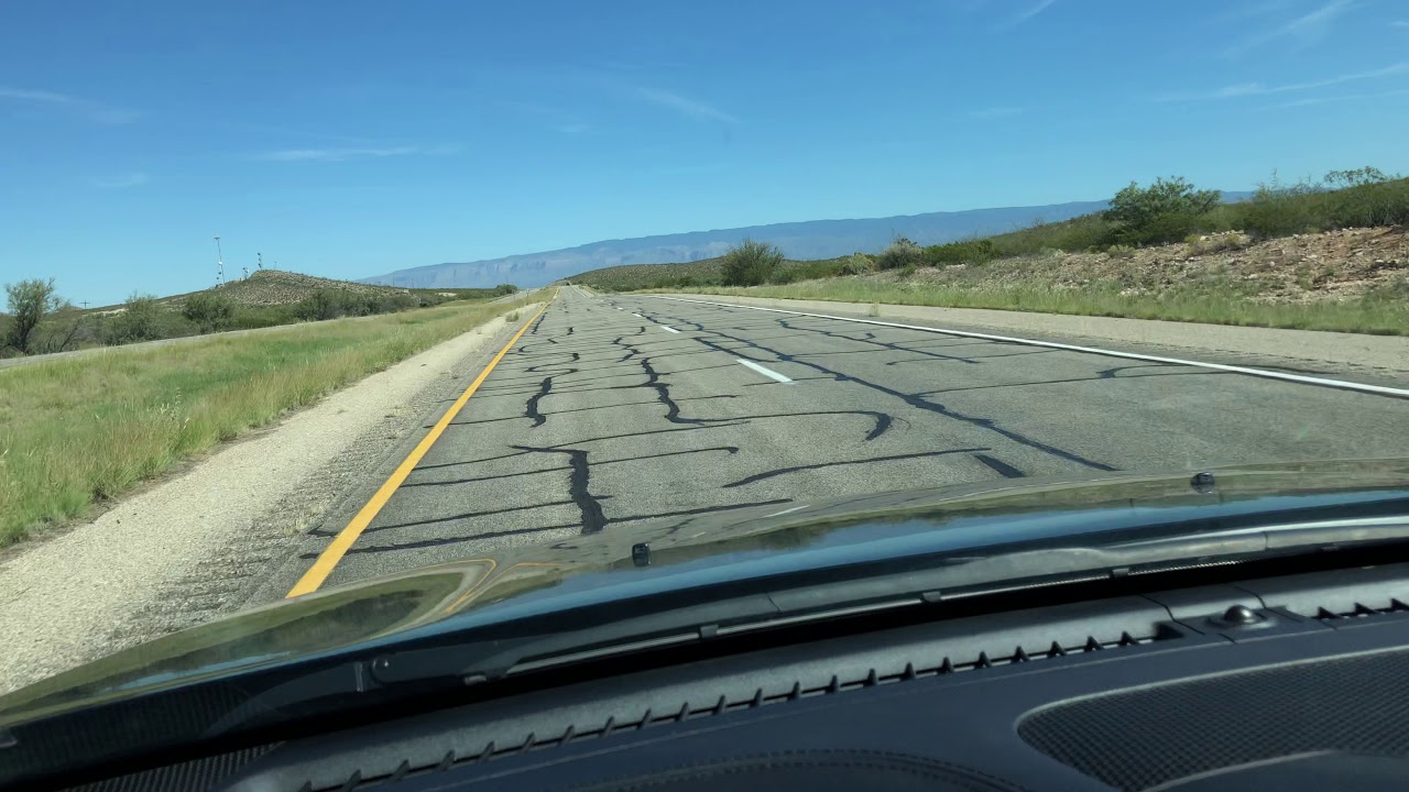 U.S. Route 54 highway from El Paso, TX to New Mexico