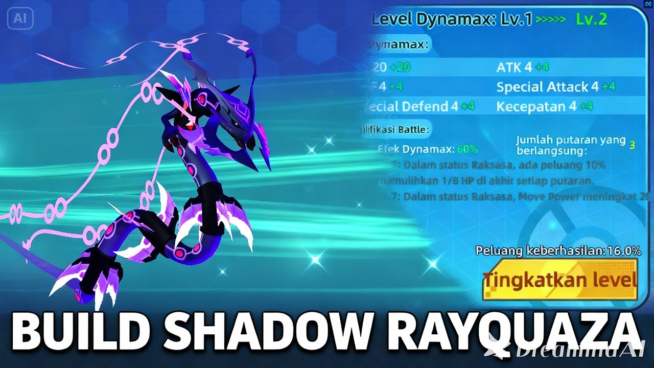 LANJUT BUILD SHADOW RAYQUAZA ..NAIKIN LV DYNAMAX 🔥ELF Explorer / Sprint Elf [ KuRo OP ]