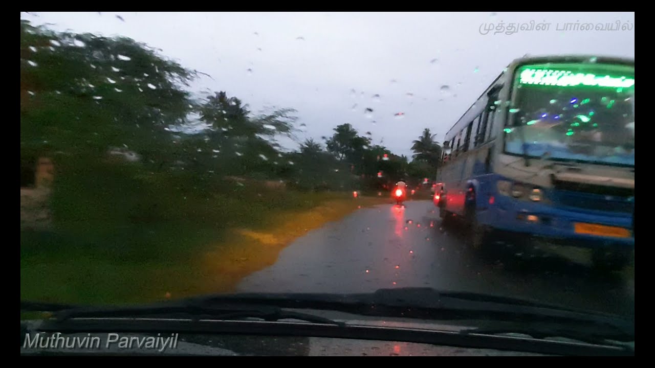 Maruti 800 in drizzling rain, Night Drive