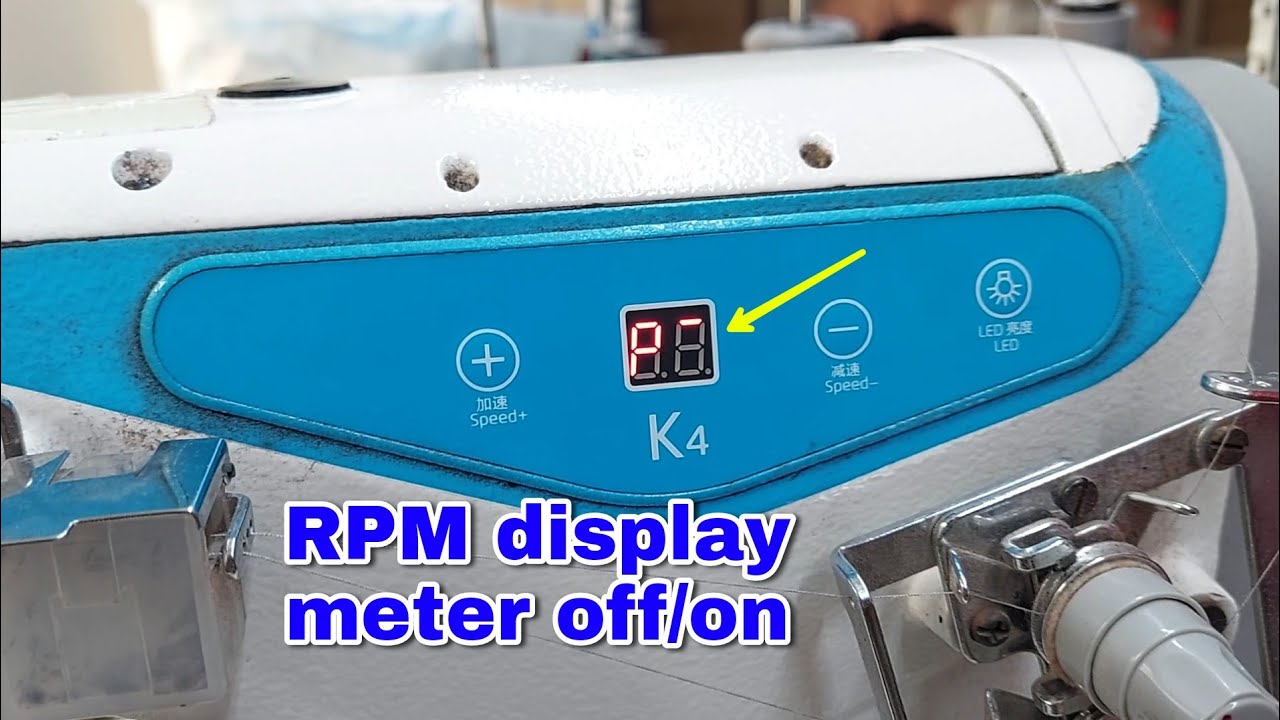 jack k4 RPM meter off / on programs