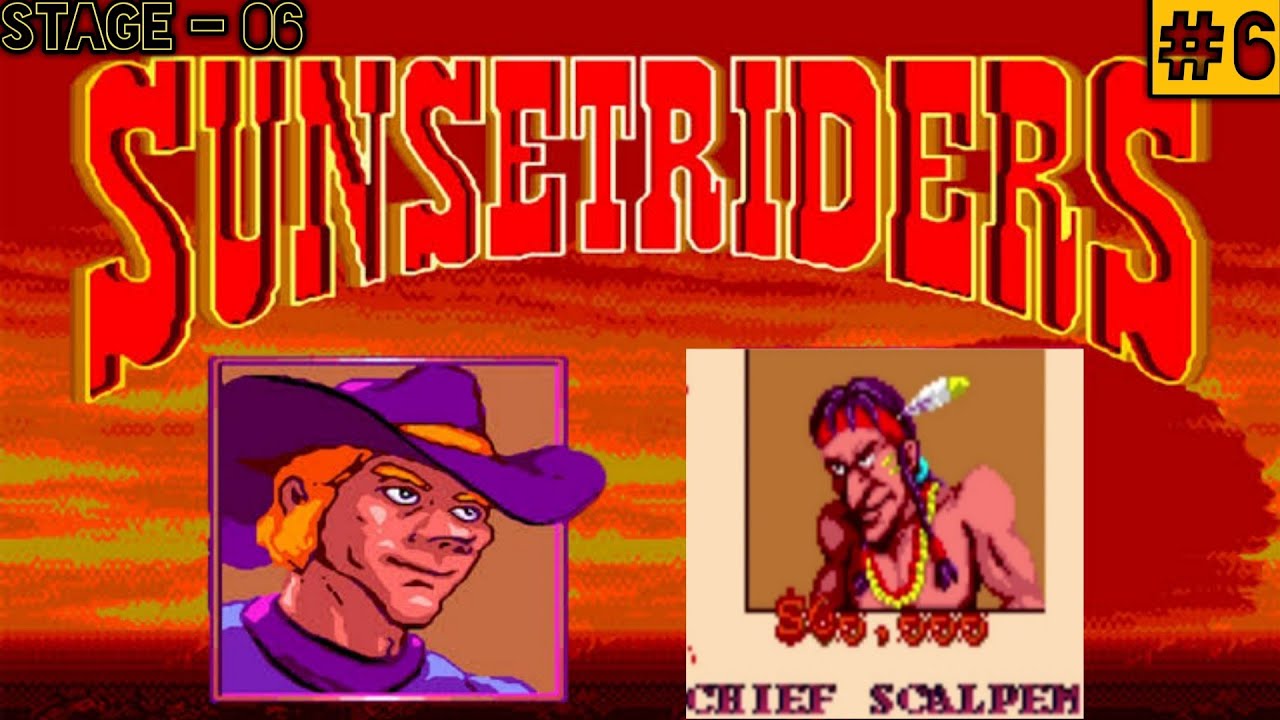 Sunset Riders (Arcade Game) | Stage 06 | Chief Scalpen | Gameplay Full HD 1080p (60fps)