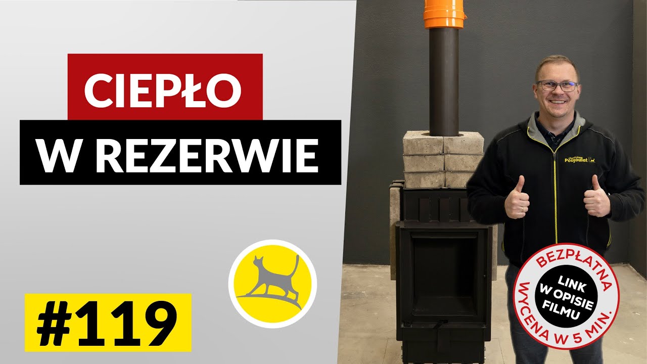 KOMINEK WOLNOSTOJĄCY Z AKUMULACJĄ CIEPŁA #119