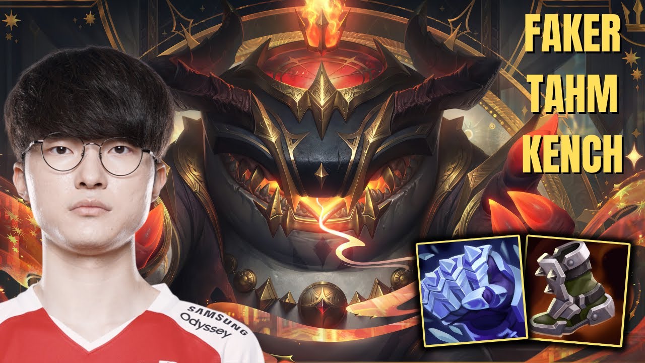 T1 FAKER PLAYS TAHM KENCH VS YONE TOP - KR PATCH 11.16