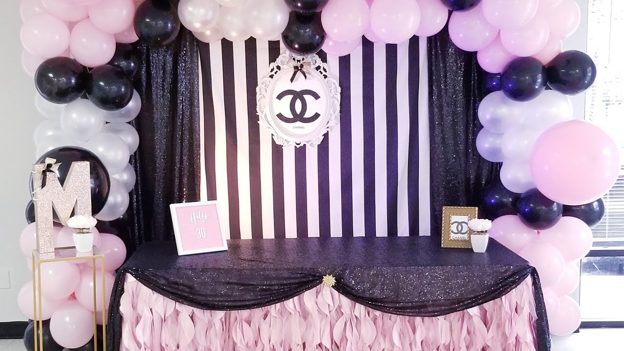 Decoracion de chanel para cumplea&ntilde;os 👱&zwj;♀️