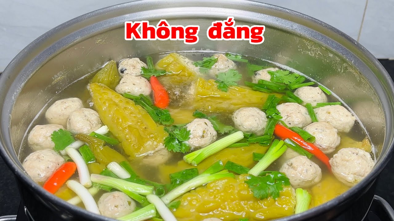 Bà 6 chỉ bí quyết hầm khổ qua siêu ngon không đắng 