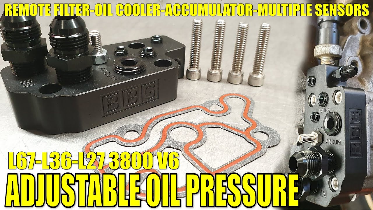 Adjustable Oil Pressure!? 3800 V6 COMMODORE - L27, L36 & L67. BBG Billet Oil Pressure Plate!