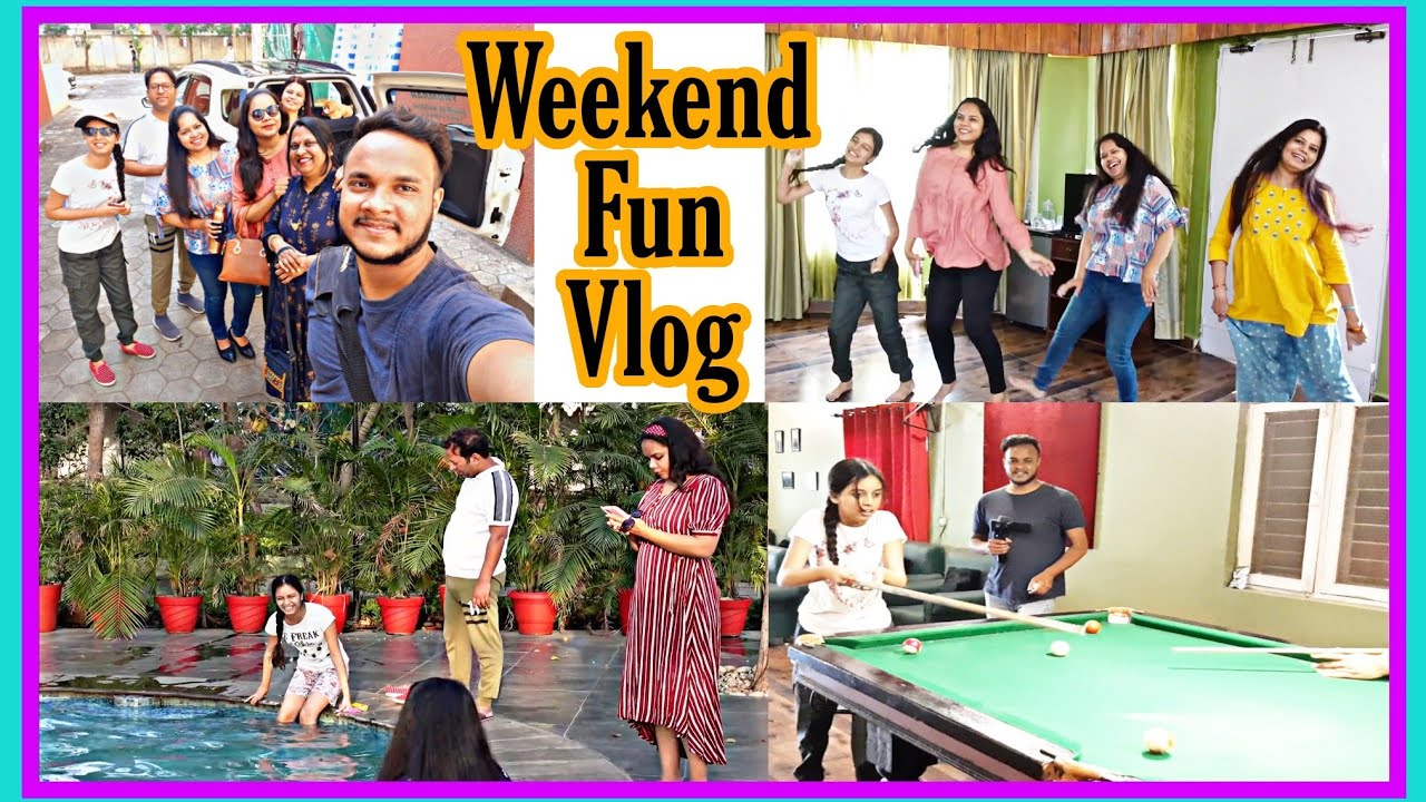 Best Weekend Vlog - Itna Maza Aayega Socha NaTha🙆‍♀️ !!Travel vlog🚗 -PART 2 🏊‍♀️Full Family Dhamaal