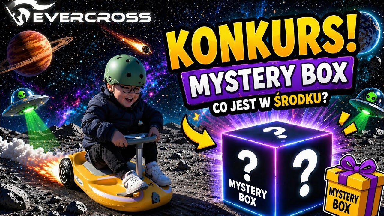Wygraj ROWER, HULAJNOGE - NIESPODZIANKA ‼️ EVERCROSS & MOMPrzyczepe Mystery Box Giveaway ‼️ 