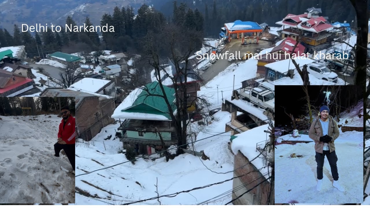 Delhi to Narkanda - Day 1!!! Sudden Plan…Fun in Snow ❄️😍